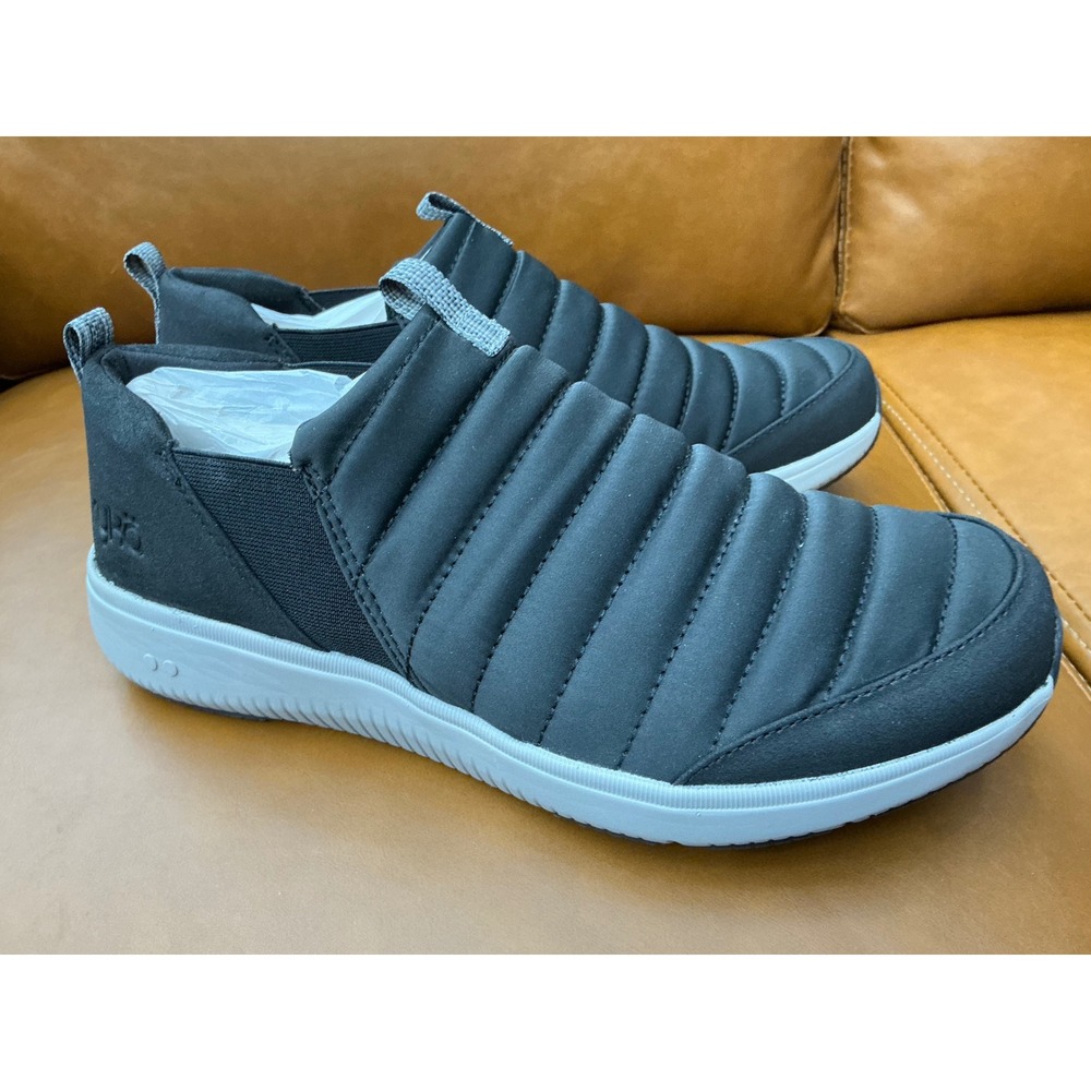 Ryka Pursuit Slip-On Sneakers Womens 9.5W Black‎ Quilted Walking Shoes